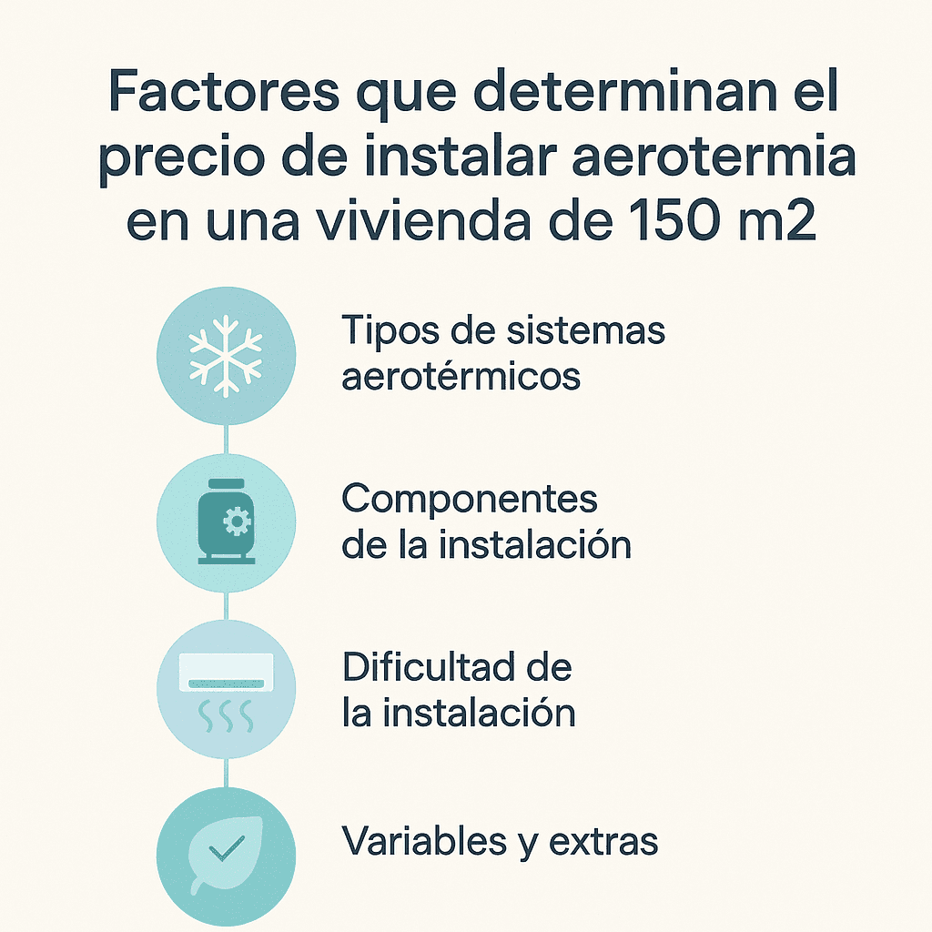 Precio aerotermia piso 150m2