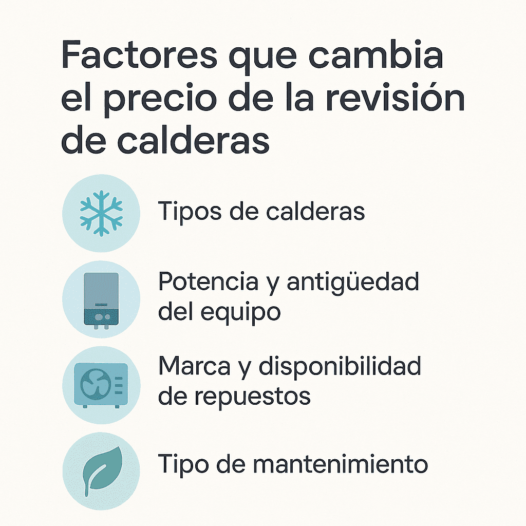 Precio mantenimiento caldera