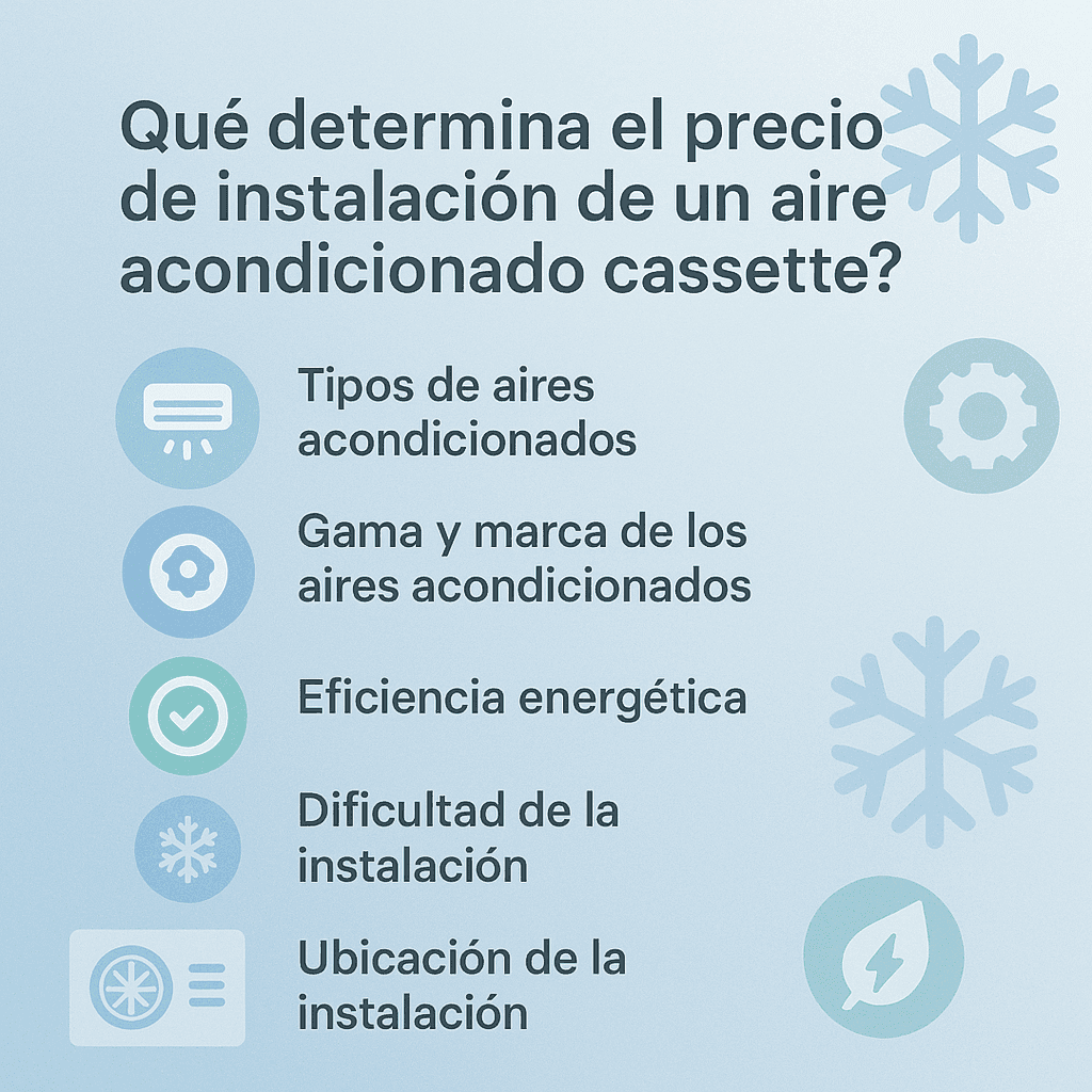 precio aire acondicionado cassette