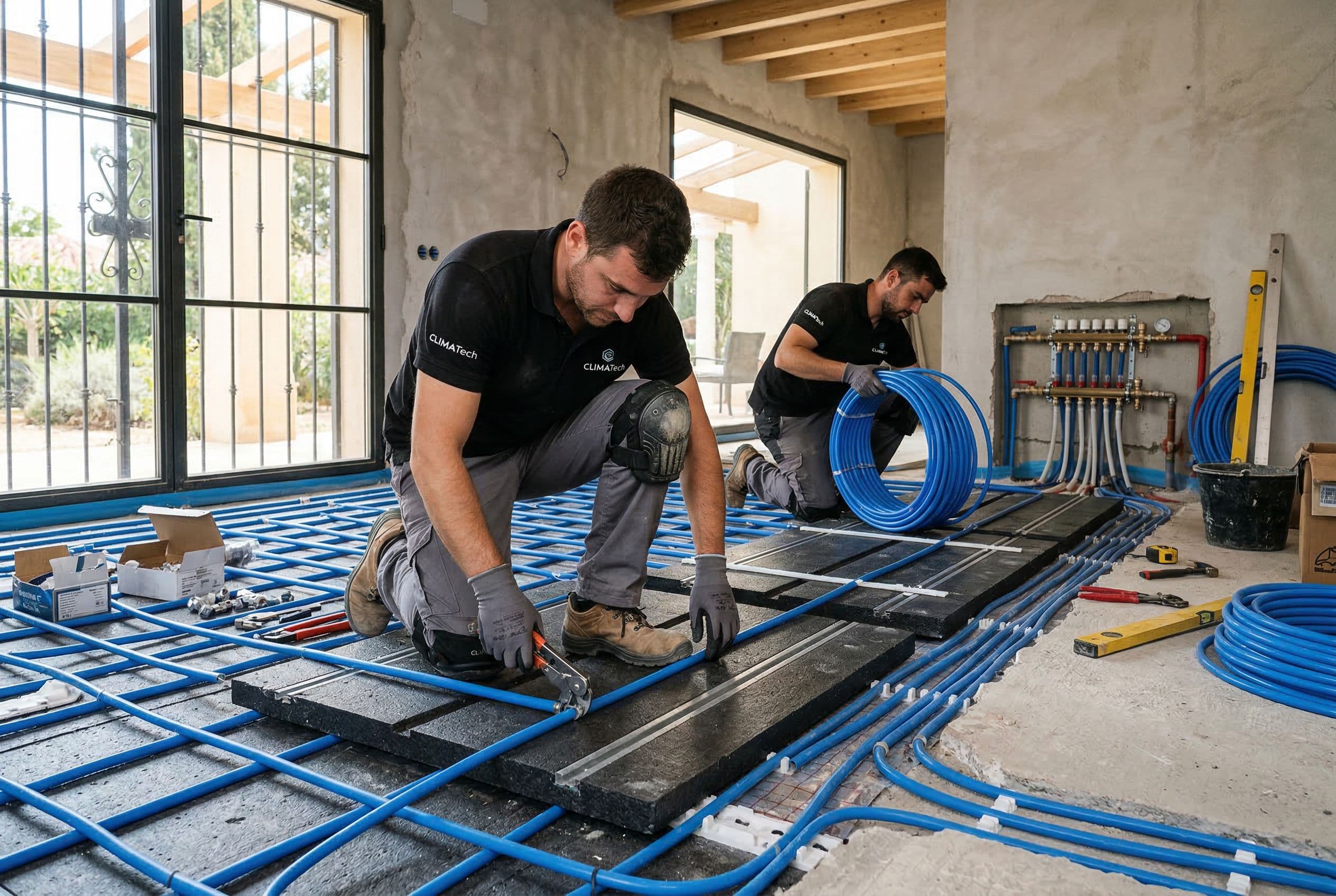 suelo radiante refrescante