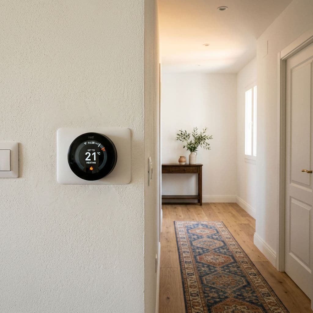 Termostato como sistema de control de un sistema de calefacción central
