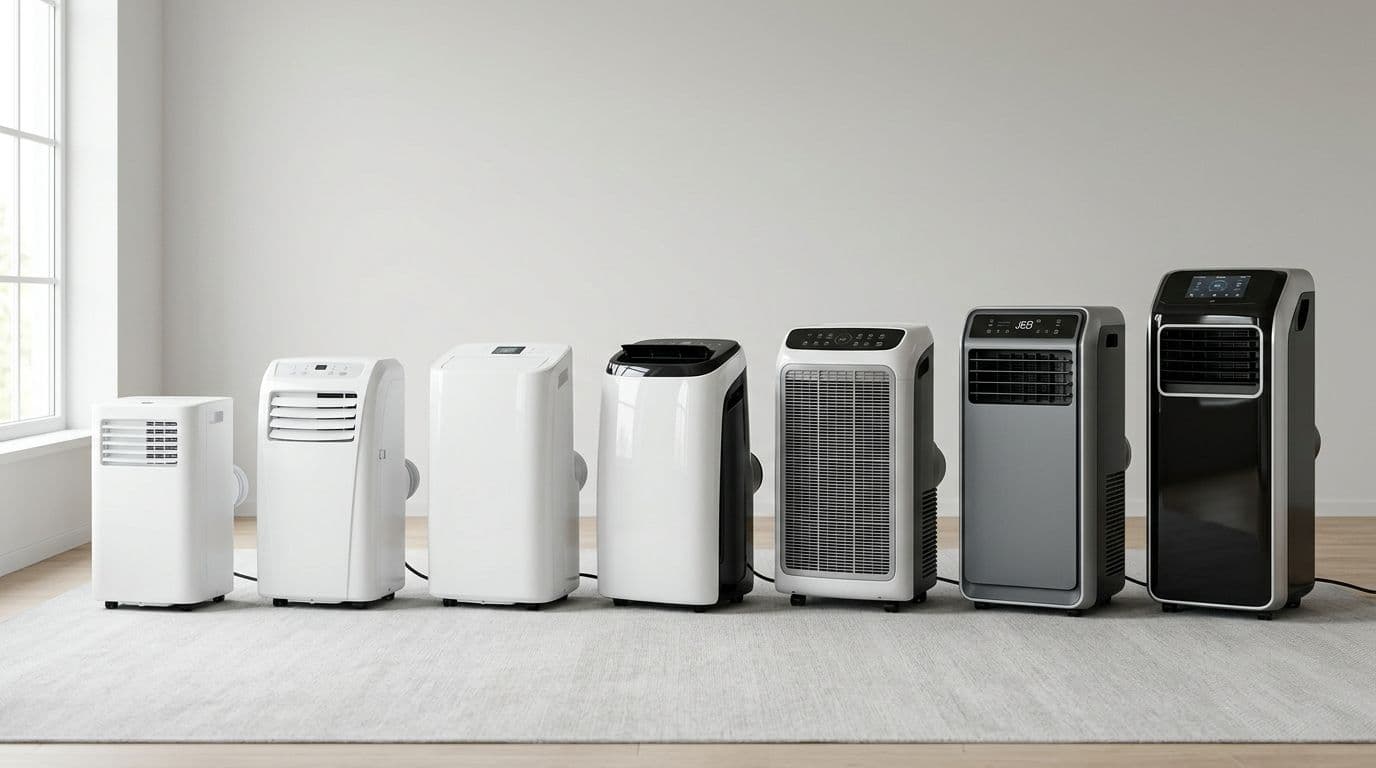 Comparativa de los mejores aires acondicionados portátiles de 2026 disponibles en Amazon agrupados por gama de precio